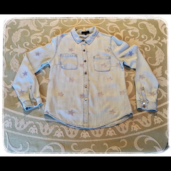 Sanctuary Tops - Sanctuary Stars Chambray Shirt.